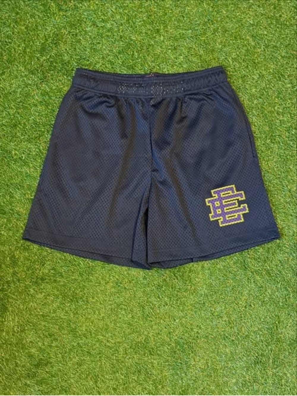Navy w Lakers EE Eric Emanuel Shorts